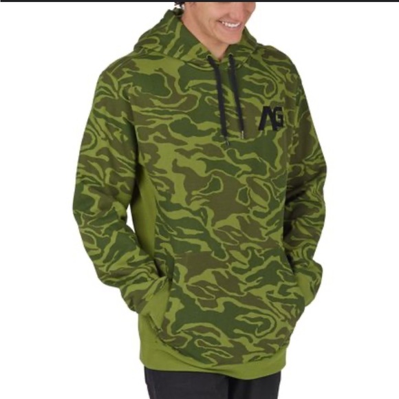Analog by Burton Camo Crux Hoodie Green Mens Medium - Picture 7 of 7